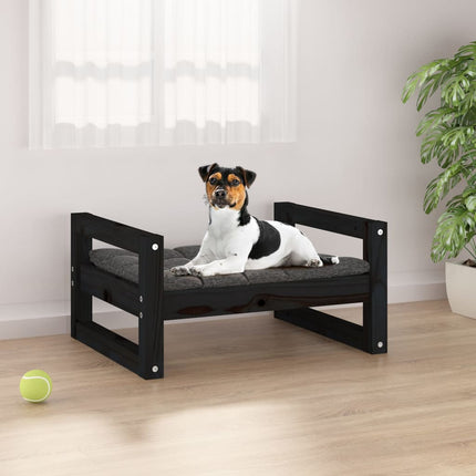 Lit Pour Chien 65,5X50,5X28 Cm Bois De Pin Solide