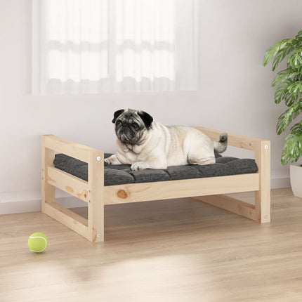 Lit Pour Chien 65,5X50,5X28 Cm Bois De Pin Solide