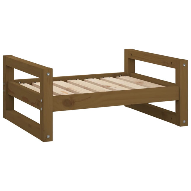Lit Pour Chien 65,5X50,5X28 Cm Bois De Pin Solide