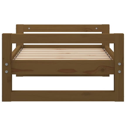 Lit Pour Chien 65,5X50,5X28 Cm Bois De Pin Solide