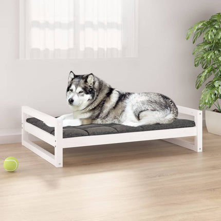 Lit Pour Chien 65,5X50,5X28 Cm Bois De Pin Solide