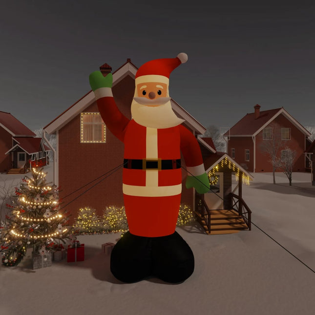 Père Noël Gonflable Avec Led