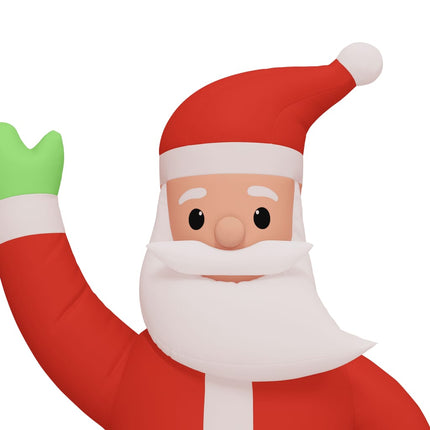 Père Noël Gonflable Avec Led