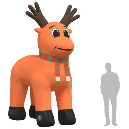 Renne Gonflable De Noël Avec Led