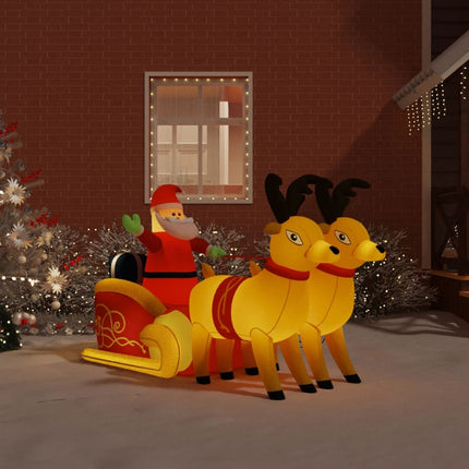 Renne Gonflable De Noël Avec Led