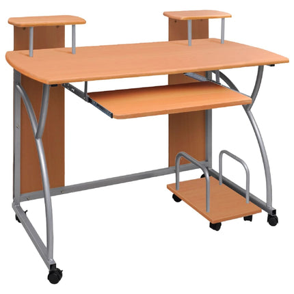 Bureau D'ordinateur Avec Plateau À Clavier Coulissant