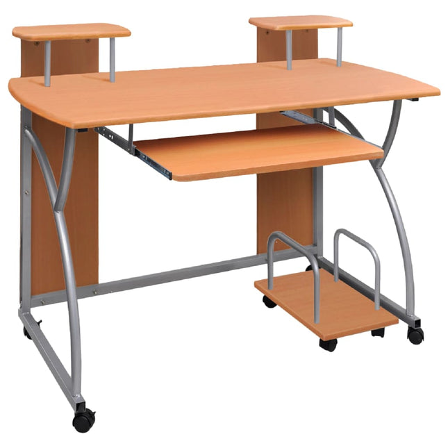 Bureau D'ordinateur Avec Plateau À Clavier Coulissant