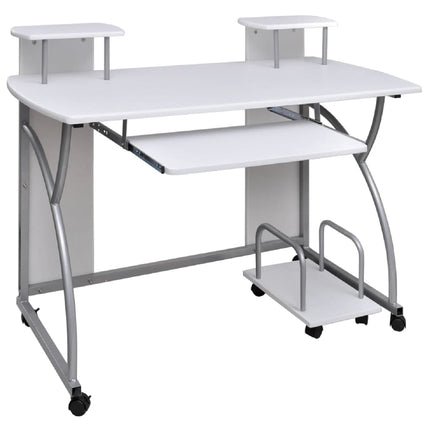 Bureau D'ordinateur Avec Plateau À Clavier Coulissant