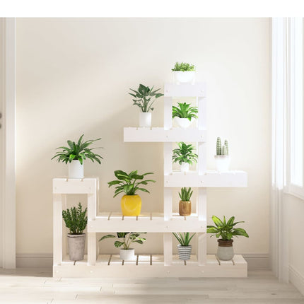 Support À Plantes 104,5X25X77,5 Cm Bois Massif De Pin
