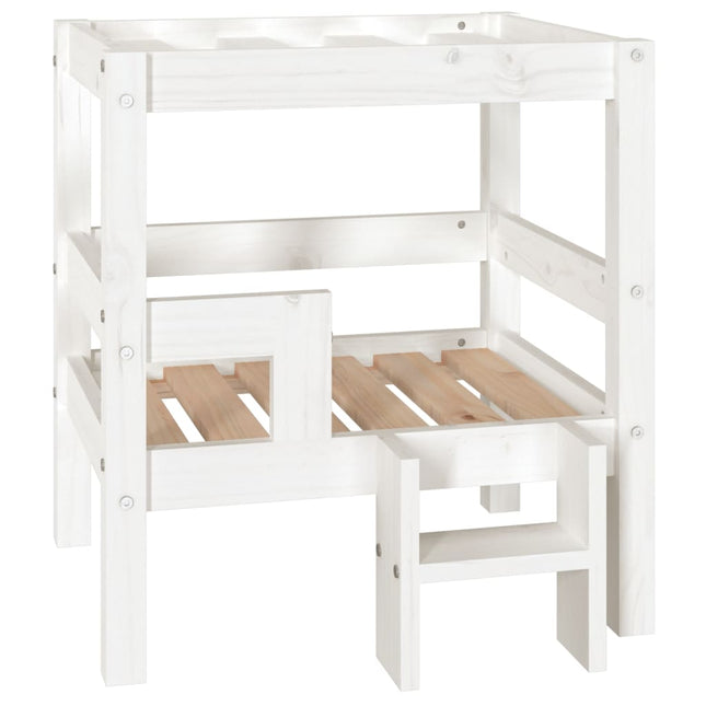 Lit Pour Chien 55,5X53,5X60 Cm Bois De Pin Solide
