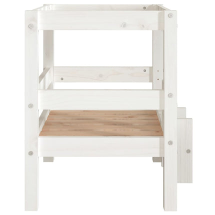Lit Pour Chien 55,5X53,5X60 Cm Bois De Pin Solide