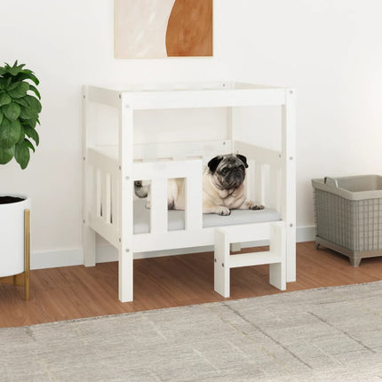 Lit Pour Chien 55,5X53,5X60 Cm Bois De Pin Solide