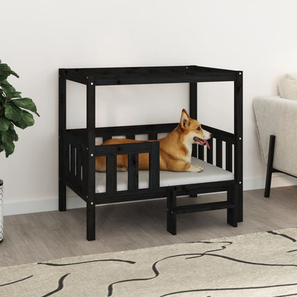 Lit Pour Chien 55,5X53,5X60 Cm Bois De Pin Solide