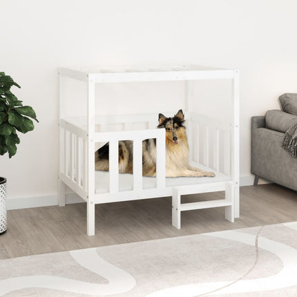 Lit Pour Chien 55,5X53,5X60 Cm Bois De Pin Solide