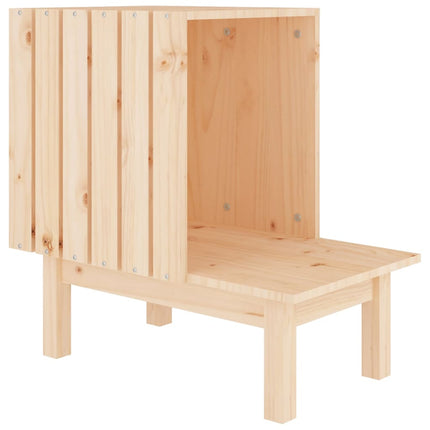 Maison Pour Chat 60X36X60 Cm Bois De Pin Massif
