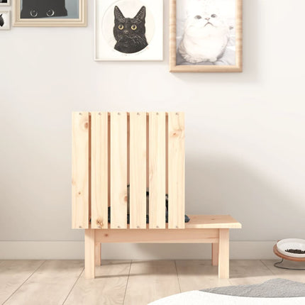 Maison Pour Chat 60X36X60 Cm Bois De Pin Massif