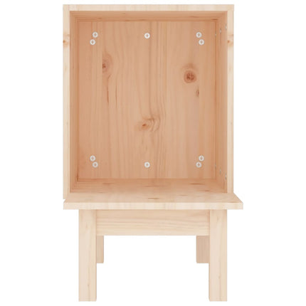 Maison Pour Chat 60X36X60 Cm Bois De Pin Massif