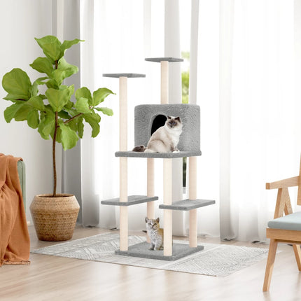 Arbre À Chat Avec Griffoirs En Sisal 144,5 Cm