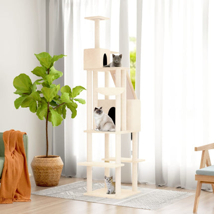 Arbre À Chat Avec Griffoirs En Sisal 201 Cm