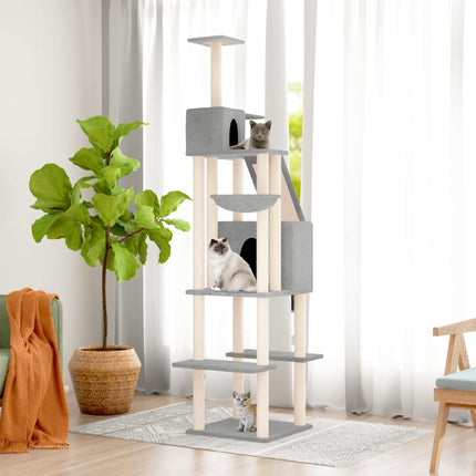 Arbre À Chat Avec Griffoirs En Sisal 201 Cm