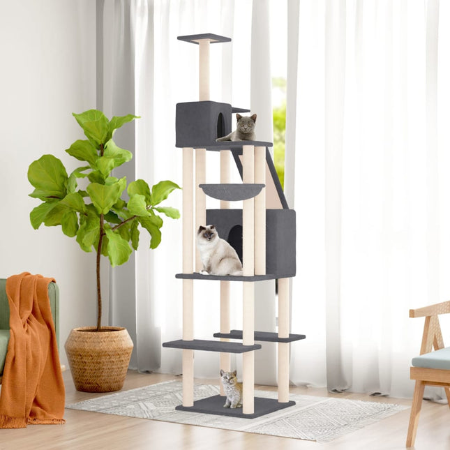 Arbre À Chat Avec Griffoirs En Sisal 201 Cm