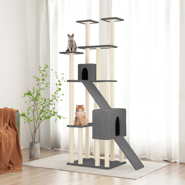 Arbre À Chat Avec Griffoirs En Sisal 190 Cm