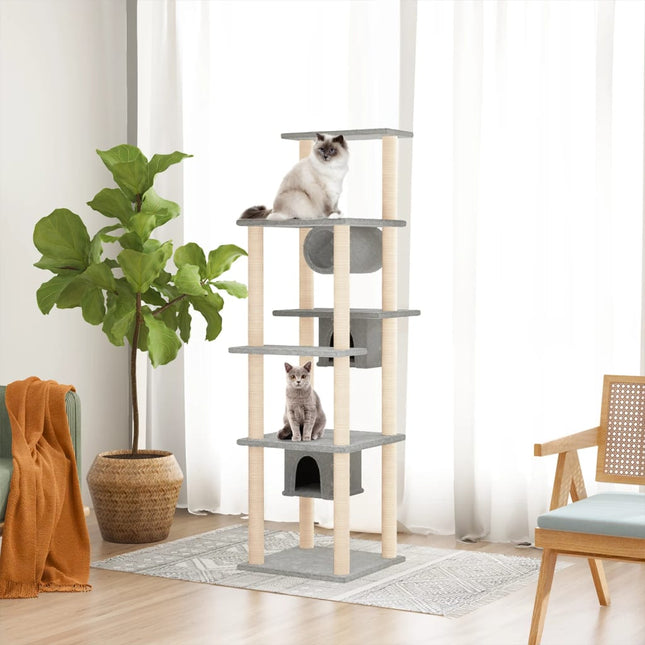 Arbre À Chat Avec Griffoirs En Sisal 169 Cm