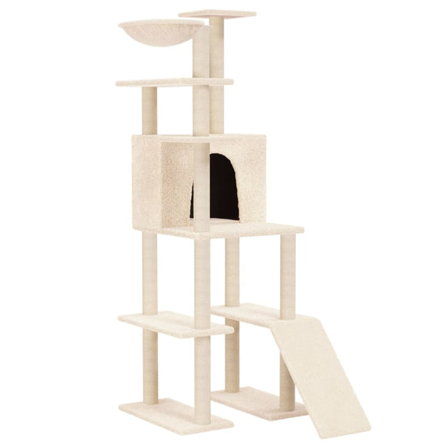 Arbre À Chat Avec Griffoirs En Sisal 166 Cm