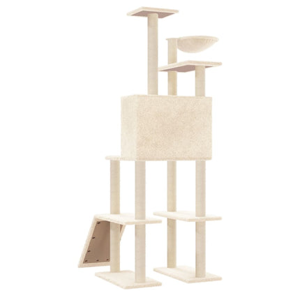 Arbre À Chat Avec Griffoirs En Sisal 166 Cm