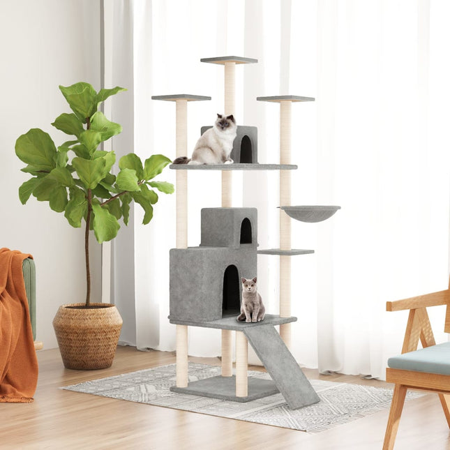 Arbre À Chat Avec Griffoirs En Sisal 175 Cm