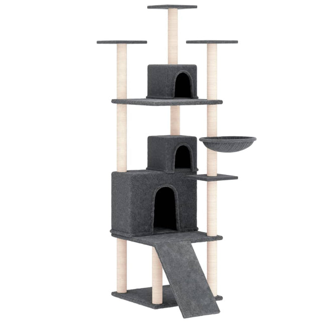Arbre À Chat Avec Griffoirs En Sisal 175 Cm