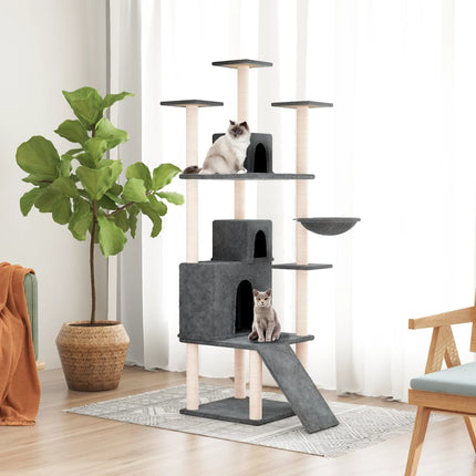 Arbre À Chat Avec Griffoirs En Sisal 175 Cm