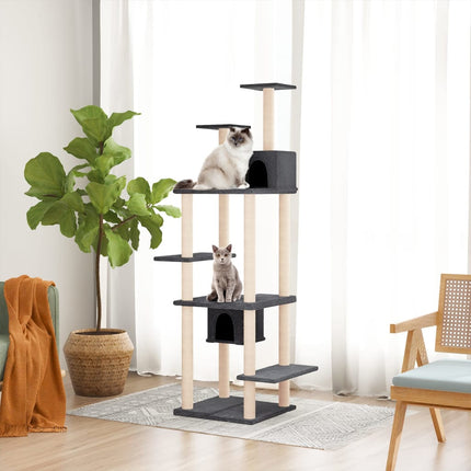 Arbre À Chat Avec Griffoirs En Sisal 176 Cm