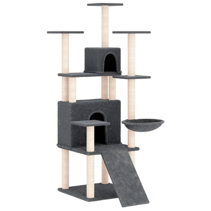 Arbre À Chat Avec Griffoirs En Sisal 154 Cm