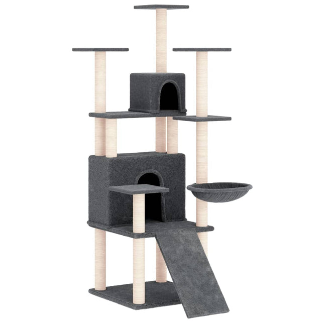 Arbre À Chat Avec Griffoirs En Sisal 154 Cm