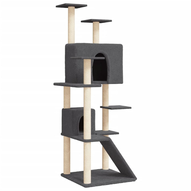 Arbre À Chat Avec Griffoirs En Sisal 153 Cm