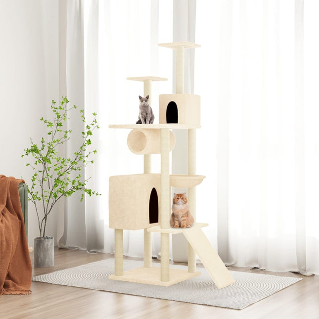 Arbre À Chat Avec Griffoirs En Sisal 168 Cm