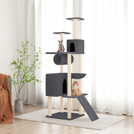Arbre À Chat Avec Griffoirs En Sisal 168 Cm