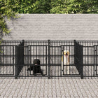 Chenil D'extérieur Pour Chiens Acier 3,75 M²