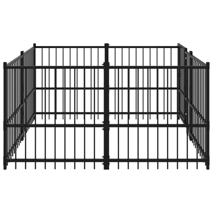 Chenil D'extérieur Pour Chiens Acier 3,75 M²