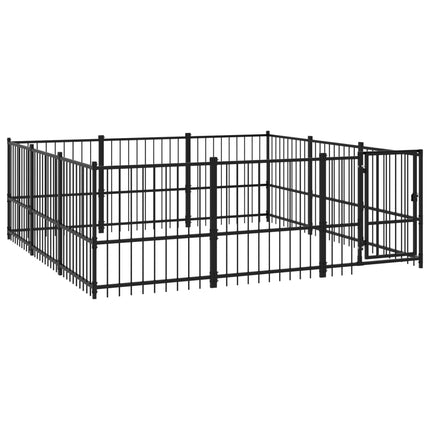 Chenil D'extérieur Pour Chiens Acier 8,47 M²