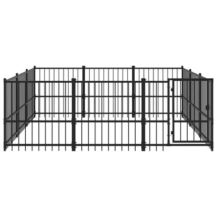 Chenil D'extérieur Pour Chiens Acier 8,47 M²