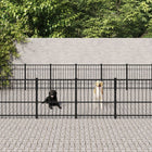 Chenil D'extérieur Pour Chiens Acier 8,47 M²