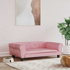 Rose / Velours / 95 x 55 x 30 cm