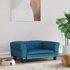 Bleu / Velours / 70 x 45 x 30 cm