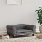 Gris / Similicuir / 70 x 45 x 30 cm
