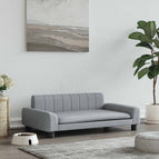 Gris clair / tissu / 90 x 53 x 30 cm