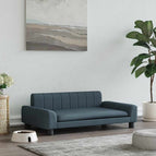 Gris foncé / tissu / 90 x 53 x 30 cm