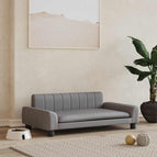 Gris / Similicuir / 90 x 53 x 30 cm