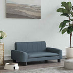 Gris foncé / tissu / 70 x 45 x 30 cm